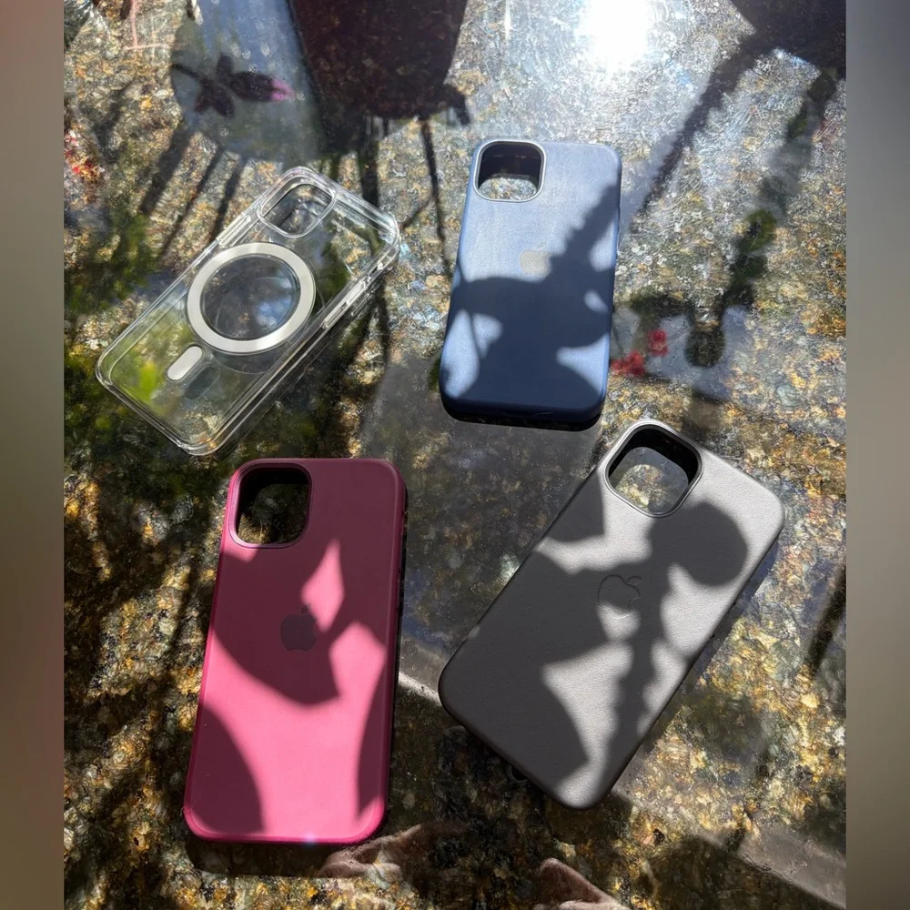 Apple iPhone Case Set - Clear, Deep Navy, Plum, Black